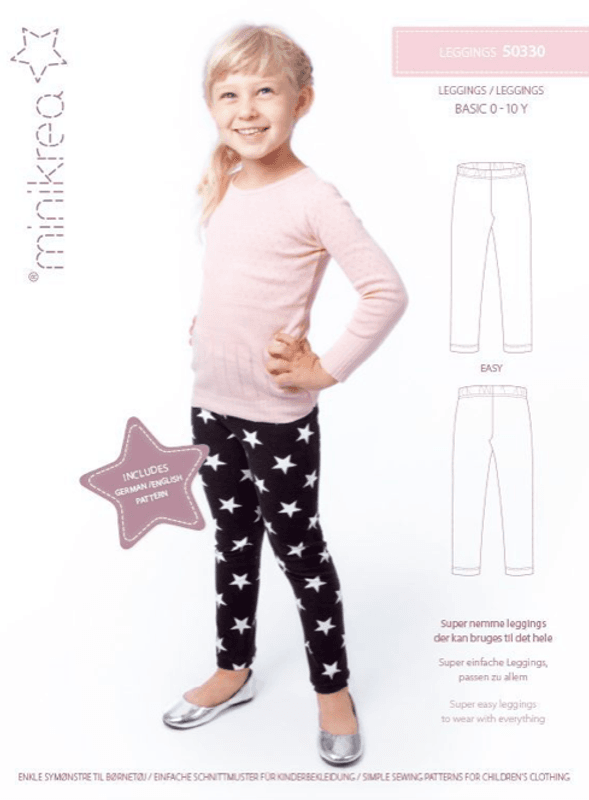 Minikrea leggings 0-10 år (50330)