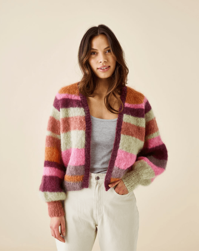 Stripet cardigan (893287)