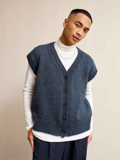 Hovedbilde 416-5 Aslak vest garnpakke